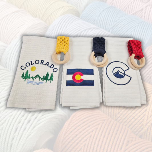 Colorado Towel with Macrame Hanger