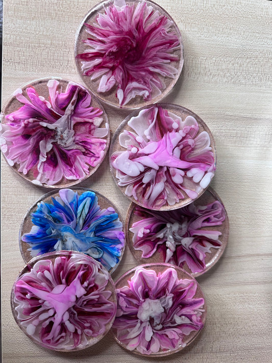 Blooming Resin Coasters
