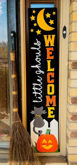 Little Ghouls Welcome Porch Leaner