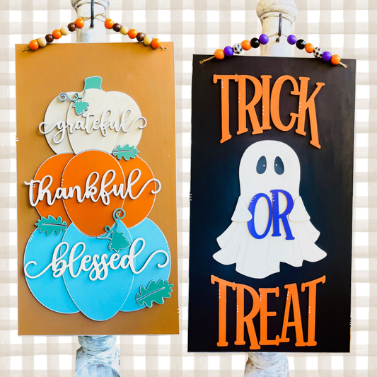 Festive Flip-It Double Sided Holiday Sign