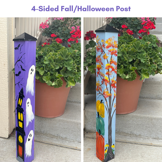 Paint Your Own Fall/Halloween Garden Post