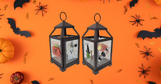 Halloween Fused Glass Lantern