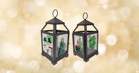 Christmas Fused Glass Lantern