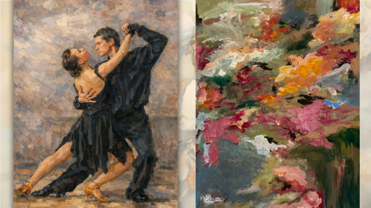 Paint like the French! Dancing Couple Impressionism
