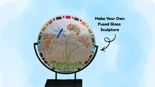 10” Fused Glass Art Sculpture