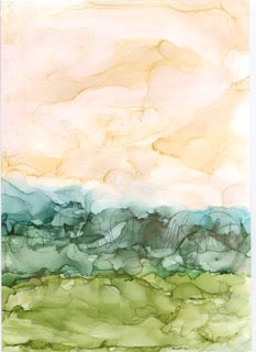 Alcohol Ink Landscapes