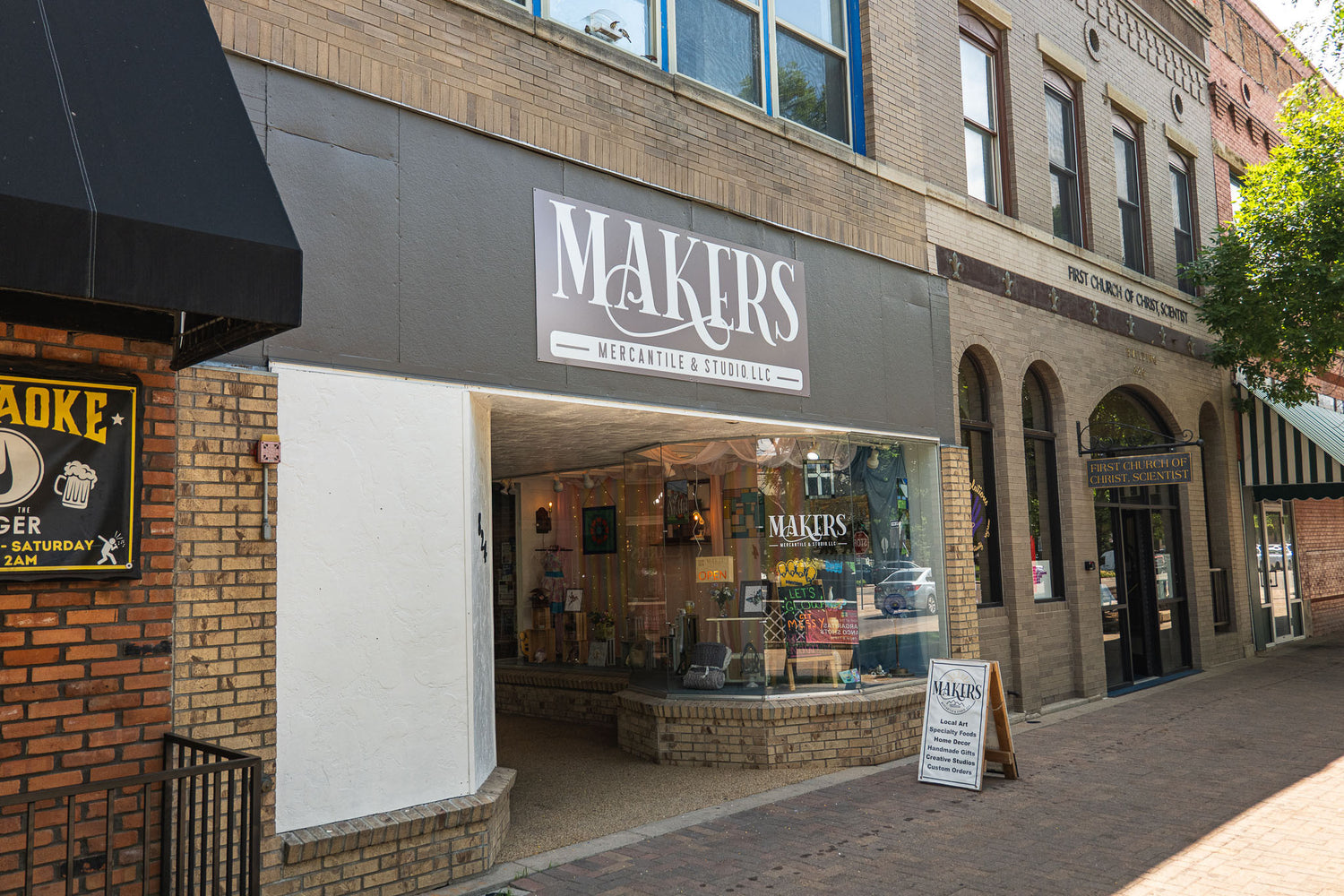 Makers Mercantile & Studio store front in Downtown Greeley, Colorado